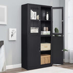 Black Metal Storage Cabinet - Image 7