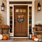 Interchangeable Welcome Sign for Front Door with 4 Seasonal Wreath and 14 Changeable Icons, Home Sweet Home for Spring Summer Fall Winter All Seasons Holiday, Rustic Round Wood Wreath Door Decoration - Image 3