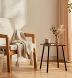 FORAOFUR Side Table, Rectangular Wooden Small End Table, Small Accent Table - Image 2