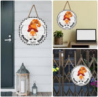 Interchangeable Gnome Welcome Door Sign Fall Halloween Decoration - Image 6
