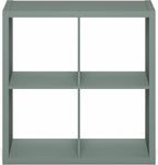 Furinno Cubicle Book Shelf, 4-Cube Bookshelf, Extra Thick Frame Reversible - Image 8