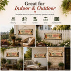 Porch Therapy Session in Progress Metal Sign, 16” x 4”, Vintage Rustic Front Porch Decor, Farmhouse Outdoor Metal Wall Sign for Porch, Patio, Entryway & Porch Decorations - Image 6