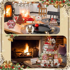 Croblissful 23 Pcs Christmas Tiered Tray Decor set, Red, Elk - Image 4