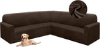 HDCAXKJ Corner Sectional Couch Covers Velvet Stretch L Shape Sofa Cover Soft by HDCAXKJ