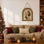 Christmas Decor Vintage Winter Santa Claus Wall Art Sign Table Decor - Image 6