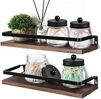 SheeChung 4 Pack Glass Mason Jar Qtip Holder, Black Stainless Steel Lids - Image 5