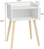 MaxSmeo White Nightstand, Small Bed Side Table - Image 3