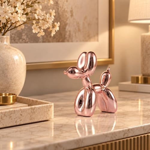 Balloon Dog Sculpture Modern Home Decor Collectible Figurines Funky Statues for Bedroom Trendy Animal Decor for Coffee Table Living Room Decor - Image 2
