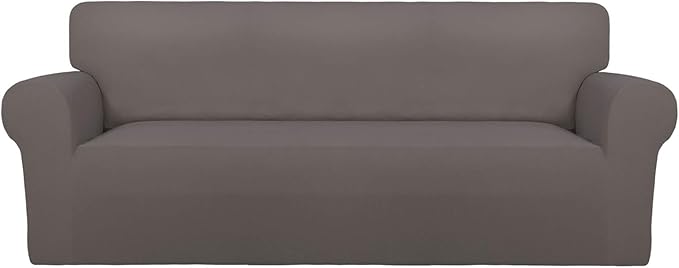 PureFit Stretch Couch Covers for Sofa Large Sofa Slipcovers Taupe | 1-Piece by PureFit