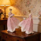 Guichifun Pink Leaf Angel Girls Fairy Statue Collection Home Decoration - Image 4