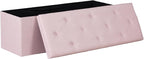 DUMOS 43in Foldable Storage Ottoman Bench, Storage Chest, Large End of Bed Foot by DumosLifestyle