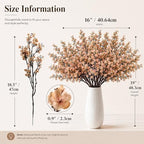 Mandy's 15 Bundles Artificial Light Brown Baby’s Breath Flowers - Image 3