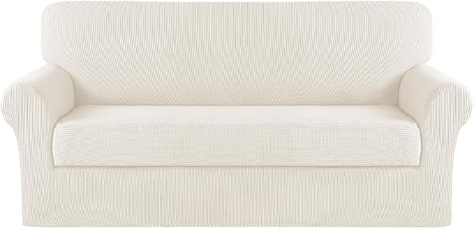 Turquoize Stretch Sofa Slipcover 2 Pieces Sofa Cover Couch Cover by Turquoize