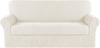 Turquoize Stretch Sofa Slipcover 2 Pieces Sofa Cover Couch Cover by Turquoize