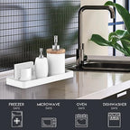 Gurygo 12" Countertop and Vanity Tray - Kitchen Tray for Soap Bottles - Rectangular Vanity Tray for Bathroom - Vanity Trays for Bathroom - Kitchen Soap Dispenser Tray,White - Image 5