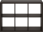 Furinno Cubicle Book Shelf, 6-Cube Bookshelf, Extra Thick Frame Horizontally & - Image 13