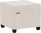 ABHENG Velvet Cover Steel Frame Ottoman by Liveinacomfortablehome