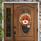 Interchangeable Gnome Welcome Sign Fall Halloween Decor, Russety - Image 4