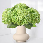 Waipfaru Hydrangea Artificial Flowers, 4PCS Real Touch Flowers, 20" Faux Hydrangea Flowers, Latex Real Touch Hydrangeas, Fake Flowers for Home Decor Party Bouquet Wedding Decoration, Green by Waipfaru