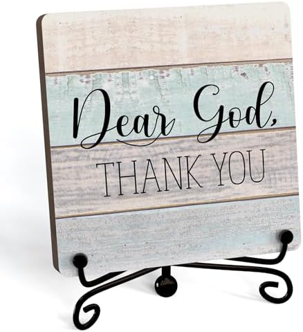 Home Decor, Farmhouse Shelf Decor For Living Room, Boho Aesthetic Table Decorations, Christian Gifts For Women Men, Entryway Tv Stand Fireplace Mantle Coffee Table Decoration (god-22) by JUSITAKEET