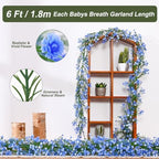 Dolicer 4 Pcs Babys Breath Artificial Flowers Vines Baby Breath Garland - Image 3