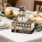 4 Pcs Winter Snowman Decor, Hello Winter Table Decorations - Image 5