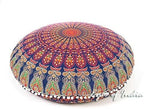 Mandala Floor Pillow Cover Meditation Cushion Seating Throw Hippie Round - Image 5