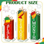 MiniInflat Black History 3 Pcs Table Decor, Wooden Block Sign Tiered Tray - Image 2