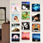 Laurensory Vinyl Record Wall Mount Shelves, 12 inch Vinyl Holder, 12 Pack - Image 3