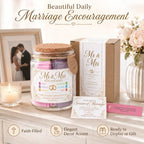 Mr and Mrs Bible Verse Jar, Christian Wedding Gifts for Couples, Gifts for Couple - Image 4