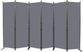 Room Divider 6FT Portable Room Dividers and Folding Privacy Screens, 6 Panel by HOMSCREENER