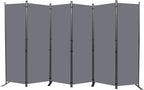 Room Divider 6FT Portable Room Dividers and Folding Privacy Screens, 6 Panel by HOMSCREENER