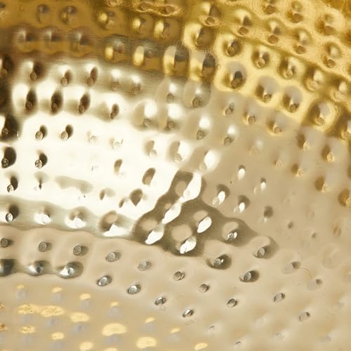 Creative Co-Op Round Hammered Metal Serving and Mixing Bowl, Gold Finish - Image 5