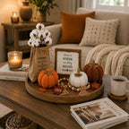 Thanksgiving Decor Set, Fall Decorations for Home with Pumpkins - Image 4
