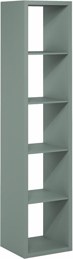 Furinno Cubicle Book Shelf, Vertical 5-Cube Bookshelf, Extra Thick Horizontally - Image 8