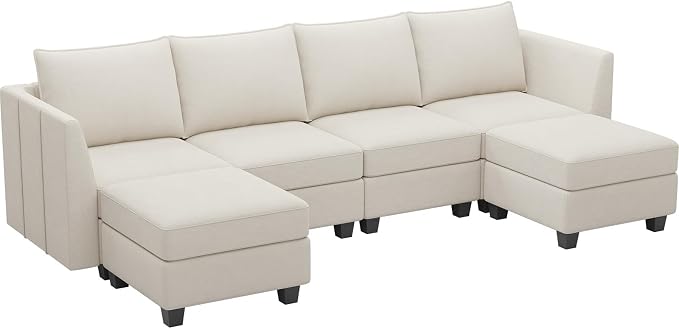 Belffin Modular Sectional Sofa U Shaped Couch - Image 9