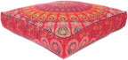 Mandala Floor Pillow Cover Meditation Cushion Seating Throw Hippie Round - Image 3