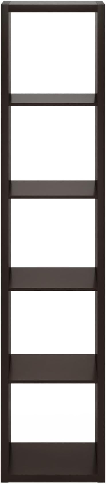 Furinno Cubicle Book Shelf, 5-Cube Bookshelf, Extra Thick Horizontally & - Image 12