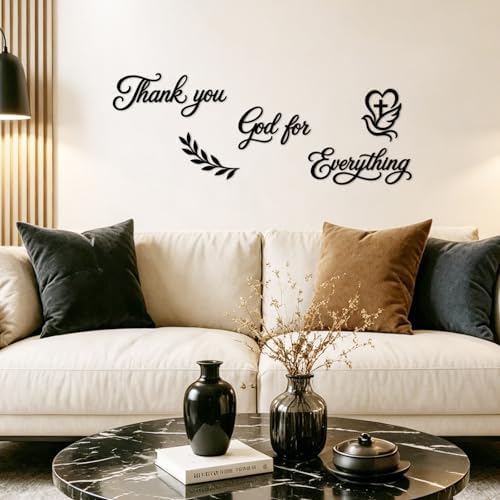Thank You God for Everything Wall Decor Sign, 7-Piece Set - Image 3