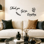 Thank You God for Everything Wall Decor Sign, 7-Piece Set - Image 3