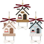 3Pcs House Warming Gifts New Home Ornament 2026 - Wooden First New Home Gift Idea for Couple, Women, or Families - 3D New House Keepsake with Key Design(Brown+Khaki+Blue) by Sulevalt%C2%AE