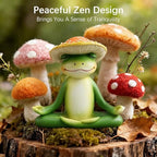 Mushroom Decor, Cute Resin Mushroom Statue, Home Garden Decor - Image 2