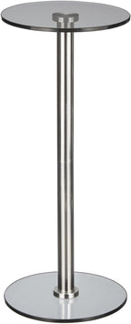 mDesign Glass Top Side/End Drink Table - Image 6