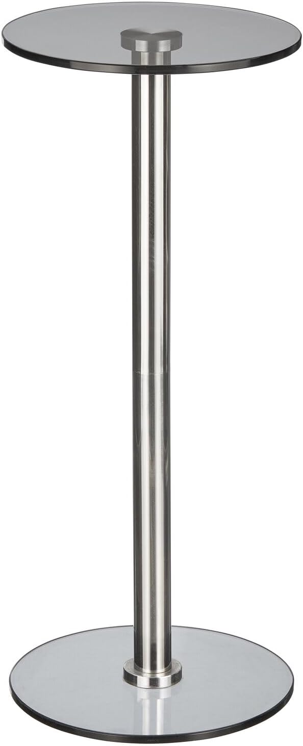 mDesign Glass Top Side/End Drink Table - Image 6