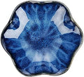 JAMEND CLXP Ring Dish, Kiln Glaze Jewelry Trinket Tray, Gifts for Women I Lotus Leaf Necklace Earrings Holder on Nightstand Bathroom, Ceramic Cute Key Bowl, Blue. All Jewelries Are NOT Included. by JAMEND+CLXP