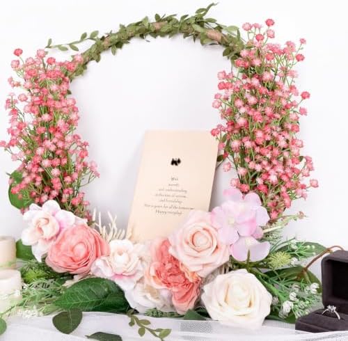 N&T NIETING 24Pcs Babys Breath Artificial Flowers Bulk, Pink - Image 7