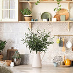 Leftover 6PCS 38 Inch Faux Olive Branches for Vase,Artificial Olive Tree Branches,Eucalyptus Stems,Fake Plant,Faux Greenery Stems for Centerpieces,Home Decor&Wedding Decor - Image 4