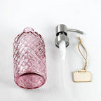 16 oz Soap Dispenser with 304 Rustproof Stainless Steel Pump, Kitchen, Bathroom Refillable Glass Liquid Soap Dispenser for Hand Soap, Soap, Lotion. (Pink-2pack) - Image 5