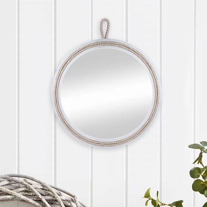 Small Decorative Mirror 11.4'' Round Hanging Mirror - Image 6