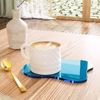 Acrylic Coaster for Desk, Clear Bar Drink Coaster, Clear Cloud Shape Coffee Cup Coaster, Perfect for Tabletop Protection and Accessories Display. - Image 5